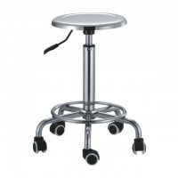 Fj-19 Stainless Steel Lifting Round Stool Seat Diameter 290mm,Metal Ring Ajustable Round Seat Steel Gas Lift Bar Stool